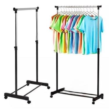 Imagem de Cabideiro de Roupas com Sapateira – Estrutura Portátil e Funcional para Organização Completa(Arara Simples)