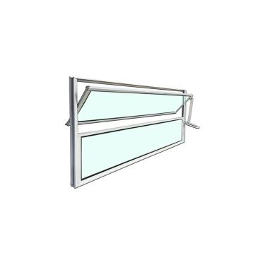 Imagem de Vitro Basculante de Alumínio Branco 40x100