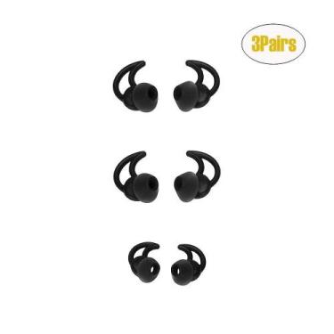 Imagem de 3 pares de substituição de isolamento de ruído earbuds dicas F - HUOGU