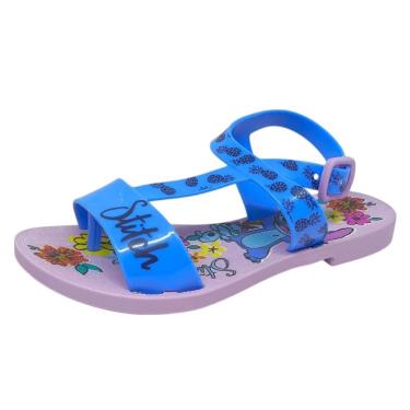 Imagem de Sandália Infantil Menina Rasteira Disney Dreams Stitch