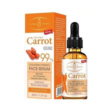 Imagem de Sérum facial clareador de cenoura 30mL com colágeno e vitamina E