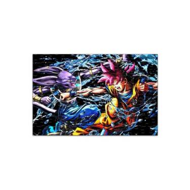 Imagem de Quebra Cabeca Dragon Ball Personalizado Beerus 48 Peças - Pomps Geek