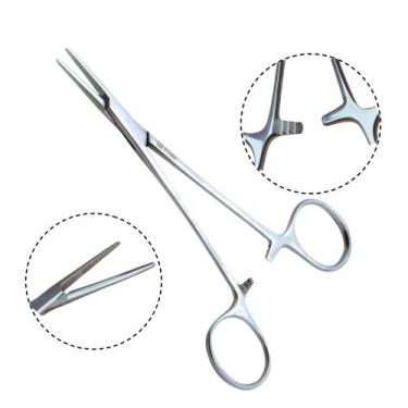 Imagem de Pinça Mosquito Reta Aço Inox Cirúrgica Profissional - Professional