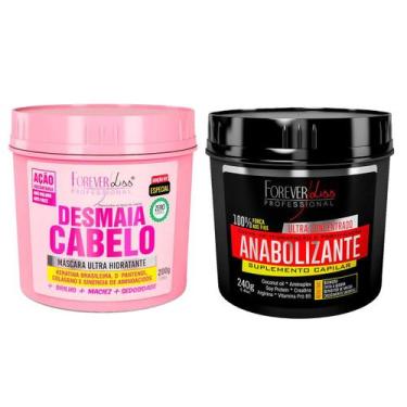 Imagem de Forever Liss Máscara Desmaia Cabelo 200g e Anabolizante 240g - Forever