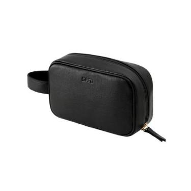 Imagem de Necessaire Premium de Couro Legítimo Preto São Paulo F.C. - Mariart