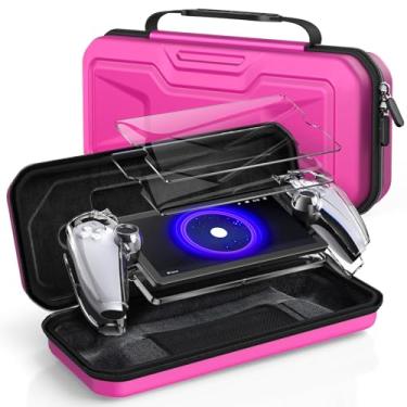 Imagem de Klipdasse Pacote De Acessórios 3 Em 1 Para Playstation Portal, Capa Rígida Transporte Eva Ps Portal Com Protetora Transparente, Protetor Tela 2 Peck Compatível Ps5