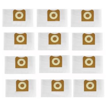 Imagem de Pacote com 12 sacos de filtro VF3501, sacos de pó de substituição compatíveis com aspirador de pó seco úmido Ridgid de 3 a 4,5 galões, sacos de filtro de coleta de poeira para 23738 VF3501, tamanho C