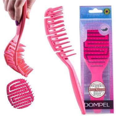 Imagem de Escova Mágica De Desembaraçar E Pentear Cabelo - Dompel, Rosa