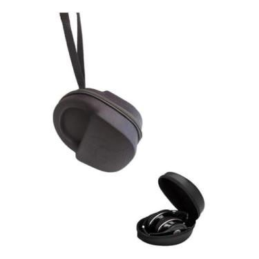 Imagem de Case de Proteção para Headphone, Nylon 600, Preto, Semi-Rígido, com Alça, Forro Aveludado, Compatível com JBL, Sony, AKG, 25x20x12cm