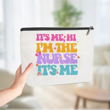 Imagem de Dançarina, enfermeira, professora, treinadora, ginástica, advogada, presentes, bolsa de maquiagem, bolsas de cosméticos para mulheres, meninas, irmãs, aniversário, Nurse 00643, 9.8 x 7 inch, Tendência