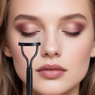 Imagem de 3 peças de pincel modelador de cílios para sobrancelhas para eliminar grumos, modelar sobrancelhas