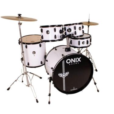 Imagem de Bateria Acústica Tagima Nagano Onix Skinny 20" Completa C/ Banco