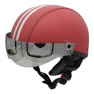 Imagem de Capacete Scooter Elétrica de Bike Skate Viseira Silver(Vermelho,G - VESTE 59/60)