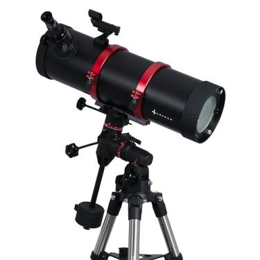 Imagem de Telescópio Refletor Uranum Galileu 160/800mm Montagem Equatorial EQ4 Observação Planetária Lunar