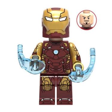 Imagem de Boneco Blocos De Montar Homem De Ferro Armadura Mark Mk46