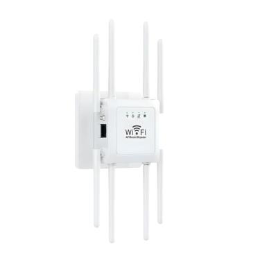 Imagem de Repetidor Roteador WiFi 3 em 1 funções 1200Mbps 2.4GHz Branco - MM-LYQ4