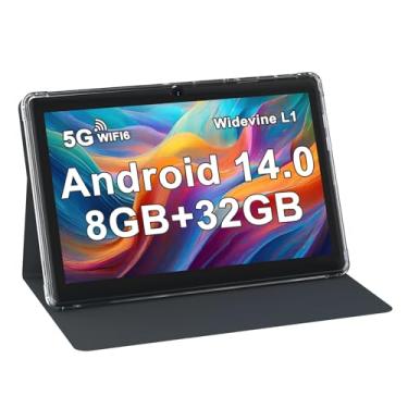 Imagem de ZZB Tablet Android de 7 polegadas, 8 GB de RAM (4 GB expansível), tablets ROM de 32 GB, suporta microSD de 1 TB, câmera dupla, tablet 5G WiFi-6 Android com capa, tablets de 7 polegadas + capa 2025