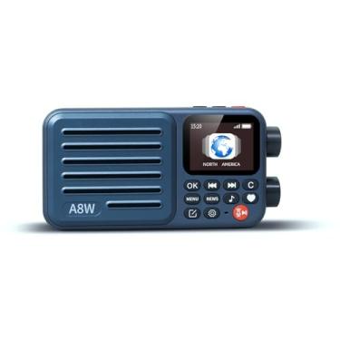 Imagem de Rádio Digital Inteligente Choyong A8W WiFi/4G com FM, Cartão micro-SD, Rádios para Todo o Mundo, para Casa com WiFi, Azul
