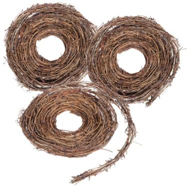 Imagem de Chewtoyo DIY Vines Grapevine Twig Vines Crafts Natural 3 Pcs, Decoração Parede Vaso Porta Casa de Férias Casamento para Grinaldas Guirlanda Pés 15 Vines