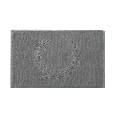 Imagem de Tapete de banho de algodão antiderrapante tapete de banho reversível macio absorvente e lavável na máquina, tapete de banheiro fofo para banheira, tapete de chuveiro macio e desgrenhado (cinza, 75