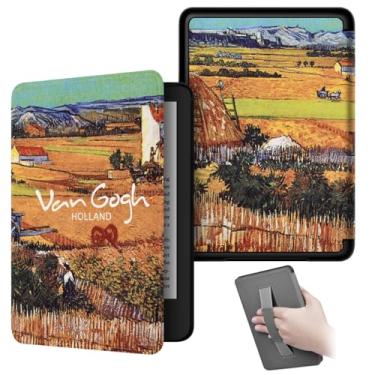 Imagem de Akacy Capa padrão pintado de 15 cm com alça para Kindle paperwhite (versão 2022/2024) Modelos C2V2L3 e RS23CV. Capa leve com despertar/hibernar automático (6)