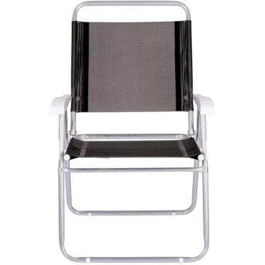 Imagem de Cadeira de Praia Dobrável Confort Plus preta