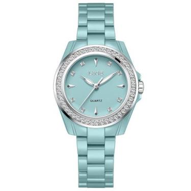 Imagem de Relógio Feminino design luminoso cerâmica vintage à prova dagua - LIGE