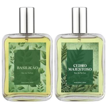 Imagem de Kit Perfume Masculino: Basilicão E Cedro Majestoso 100Ml - Essência Do