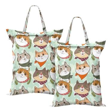 Imagem de SEHANY 2 peças de sacos grandes de lavanderia com alça, à prova d'água, bolsa de roupa para viagem e natação