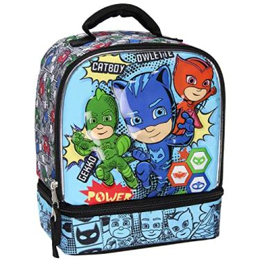 Imagem de AI ACCESSORY INNOVATIONS PJ Masks – Lancheira térmica com compartimento duplo com personagem 3D, PJMasks, One Size, Contemporâneo