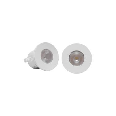 Imagem de Kit 2 Spots de Embutir para Móvel Taschibra Pik Redondo Led 1W Bivolt