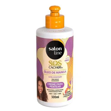 Imagem de Creme para Pentear Sos Cachos Óleo de Manga Salon Line 300Ml