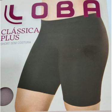 Imagem de Short Plus Loba Sem Costura Lupo 41806-001., XG, Preto