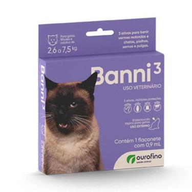 Imagem de Vermífugo Para Gatos Banni 3 Ouro Fino 90ml - Ourofino