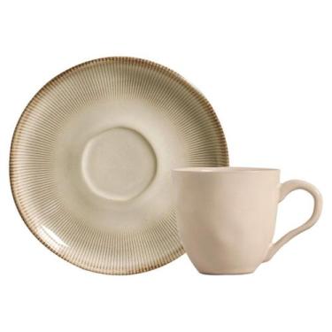 Imagem de Xícara de Chá Bio Raio Porto Brasil 170 ml com Pires