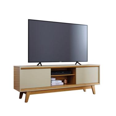 Imagem de Rack para TV até 65 Polegadas Atlas 2 Portas Opala e Cumaru 164 cm