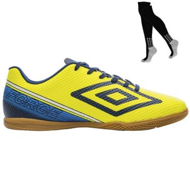 Imagem de Kit Chuteira Futsal Umbro Force e Meião-Masculino