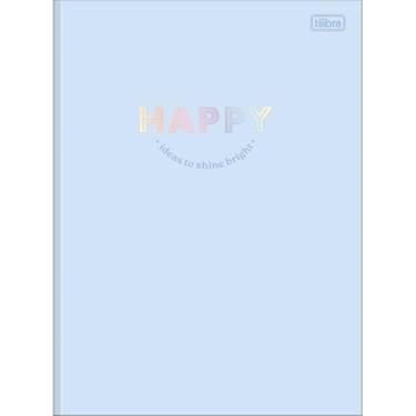 Imagem de Caderno Happy Colors Universitário Brochura TILIBRA - 80 Folhas (Azul)