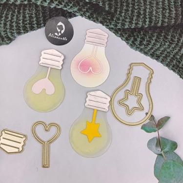 Imagem de Alinacutle 1 peça de molde de corte de metal para fazer cartões feitos à mão, álbum de recortes, presente de papel, decoração de férias, modelo feito à mão - alinacutle (casa fofa e lâmpada)