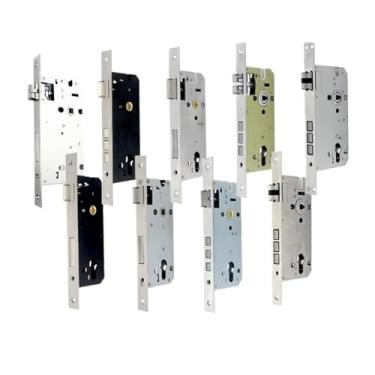 Imagem de Fechadura padrão europeu fechadura de madeira porta substituição corpo cilindro altura 32 mm 1 peça (A)