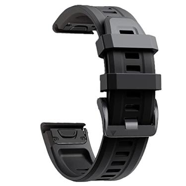 Imagem de VEVEL Pulseira de relógio de 20 mm para Garmin Fenix 6S 6SPro 5S 5SPlus Descent Mk2S D2 Delta Silicone Quick Release Watch Easy Fit Pulseira (Cor: R, Tamanho: Ajuste rápido 20 mm)