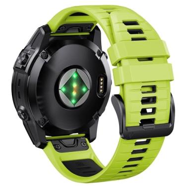 Imagem de ZEDEVB Pulseira Fenix 7X Pro/6X Pro para Fenix 6X, Fenix 7X, 26 mm de largura, Fenix 5X Plus, para Descent Mk2i/Tactix Delta/Tactix 7 Pro/Tactix 7, pulseiras de relógio de silicone macio, One Size,