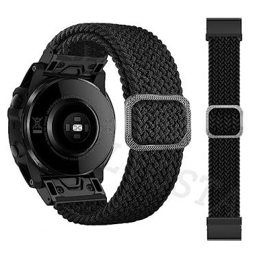 Imagem de FULNES 26 mm Desporto Para Garmin Fenix 6X 6XPro 5X 5XPlus 7X Descent Mk1/Mk2/Mk2i Correias Trançadas Pulseiras de Relógio de Liberação Rápida Pulseira (Cor: G, Tamanho: 26mm Para Fenix 5X 5XPlus)