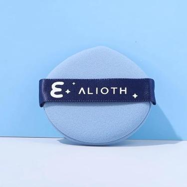 Imagem de Puff de pó para rosto - uso seco e molhado, esponja de maquiagem reutilizável para pó solto/fixador e base líquida, esponja de mistura sedosa não absorvente