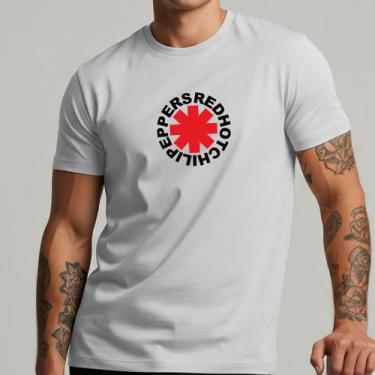 Imagem de Camiseta Banda Red Hot Chili Peppers Masculina Rock Tshirt Estilosa Al
