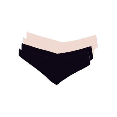 Imagem de Kit com 4 Calcinhas Fio Dental Hope 37850 Colorido, Preto, P