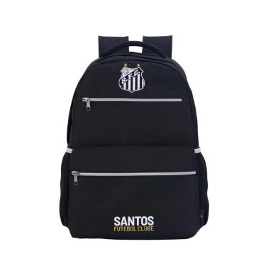 Imagem de Mochila Esportiva Escolar Futebol Santos torcida Jovem 16622 Oficial-Unissex