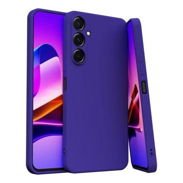 Imagem de Capa Capinha Para Galaxy S23 Silicone Aveludado Com P Azul B