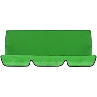 Imagem de Capa De Substituição Para Cadeira De Balanço, Cobertura Para Cadeira De Balanço, Substituição De Assento Para Pátio De Jardim, Suprimentos Para Almofadas De 3 Lugares Ao Ar Livre, 150cm X 50cm X 10cm