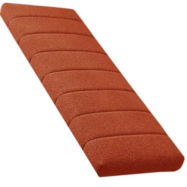 Imagem de Almofada de Banco Personalizada Durável Tufada Antiderrapante Moderna Decorativa para Móveis Internos/Externos e Assento de Janela(Caramelo,30x105cm 12x41in)